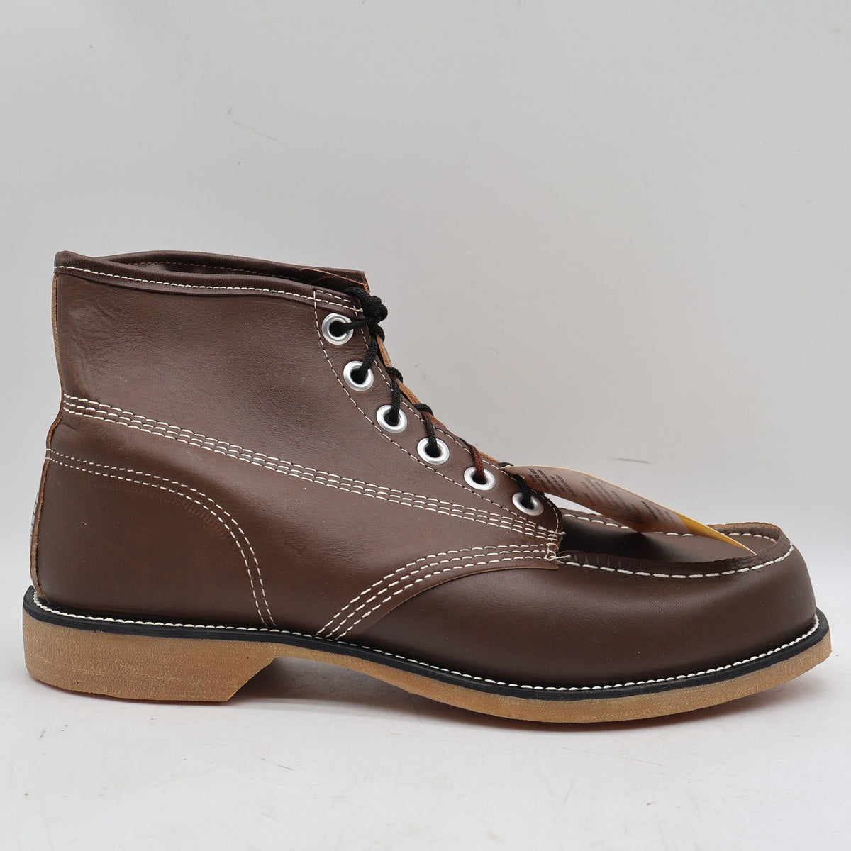 Cedar Crest Work Boots Mens 11 Wide Brown Leather Moc Toe USA Deadstock 16 1625 – photo 13 of 18