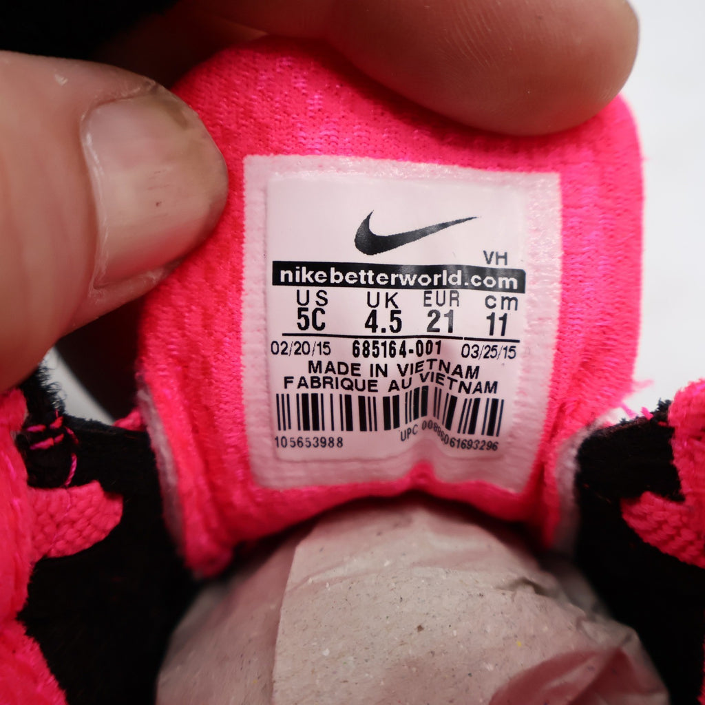 Nike Downshifter 6 TD Toddler 5C Black Hyper Rose Running Shoes 2015 Deadstock 685164-001 – photo 15 of 18