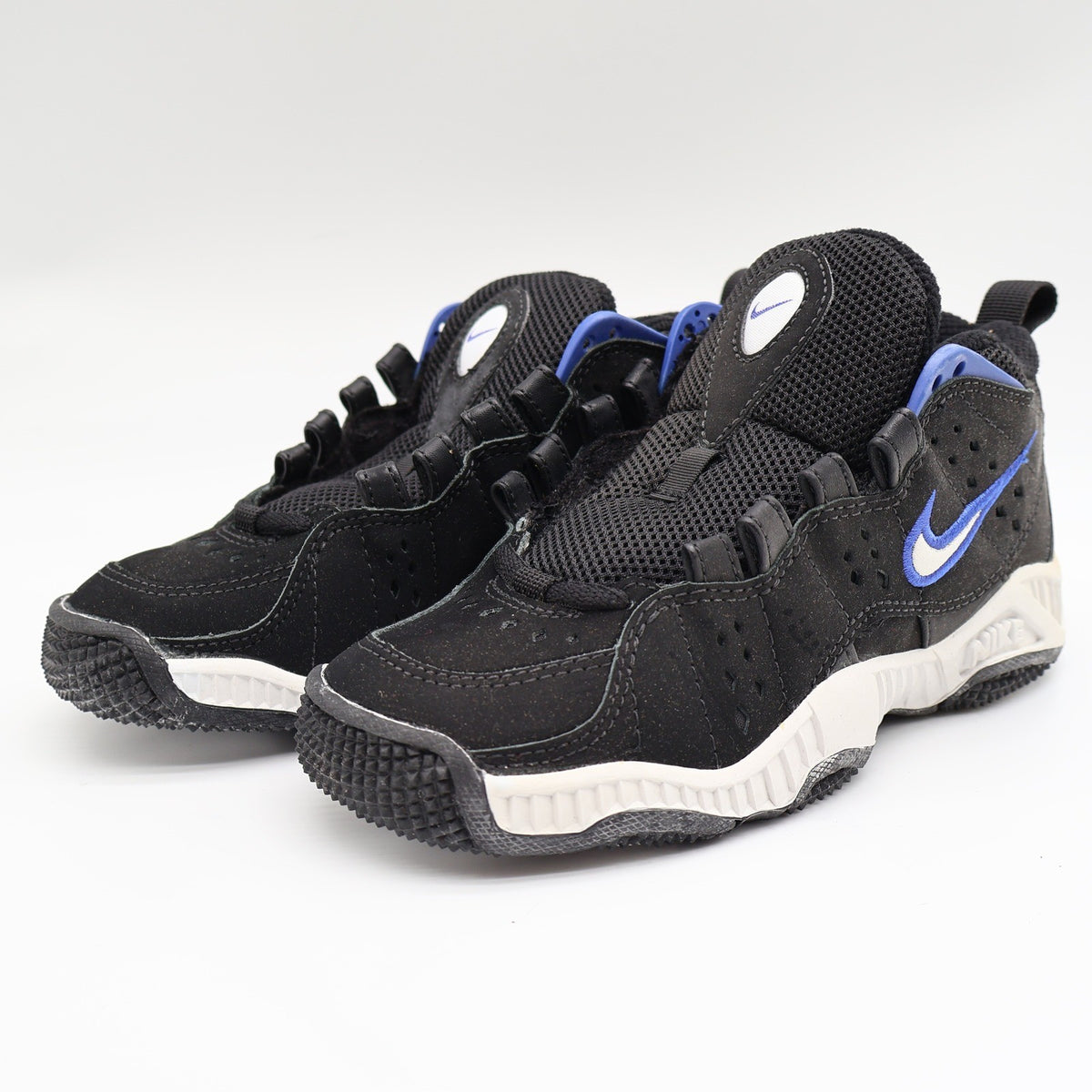 Nike Assert Force BG Kids 4Y Vintage 1998 Deadstock Black Blue Basketball Shoes