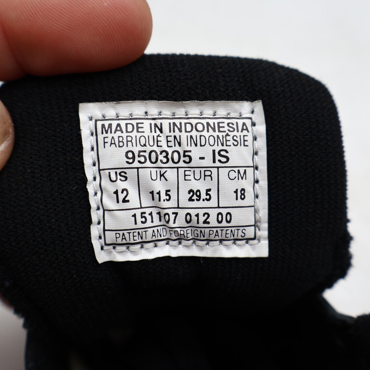 Nike Kid DVST8 BP Kids 12C Vintage 1995 Deadstock Black White Force Basketball Shoes