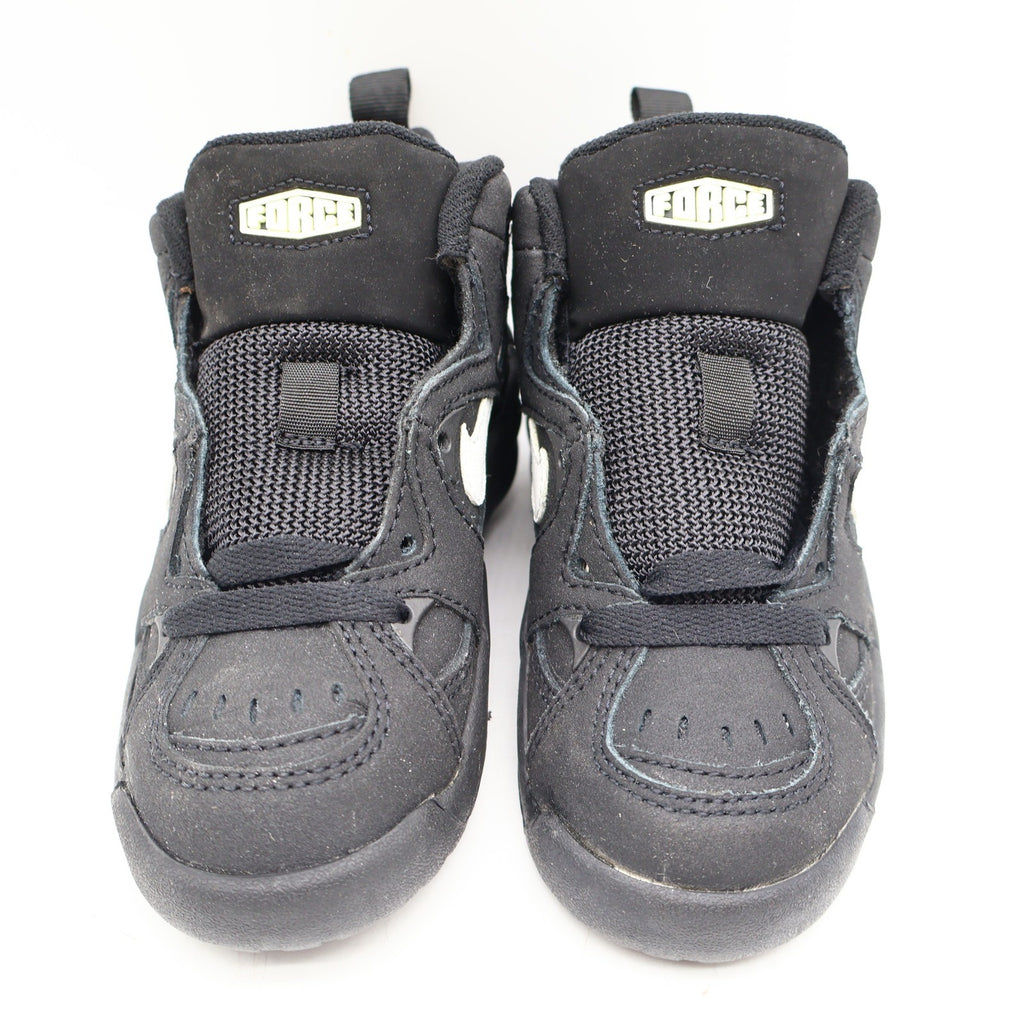 Nike Kid DVST8 BP Kids 12C Vintage 1995 Deadstock Black White Force Basketball Shoes