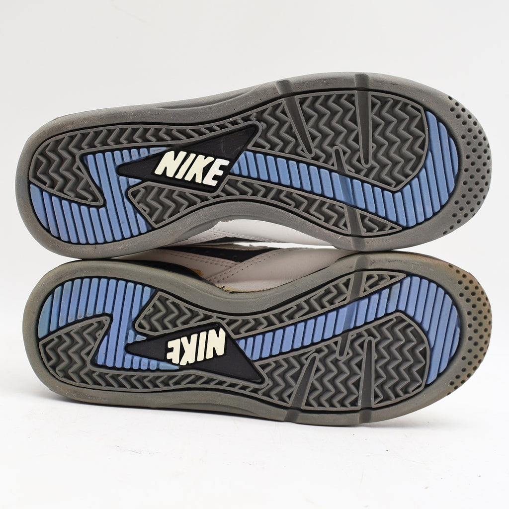 Nike Air Sonic Flight Mid Kids 2.5Y Vintage 1992 White Graphite Lake Blue Deadstock