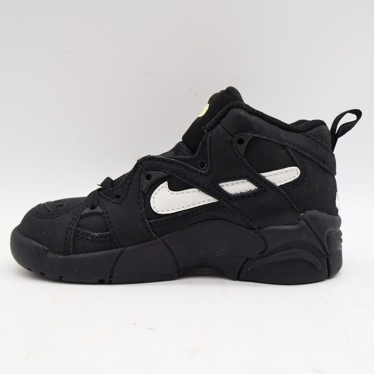 Nike Kid DVST8 BP Kids 12C Vintage 1995 Deadstock Black White Force Basketball Shoes