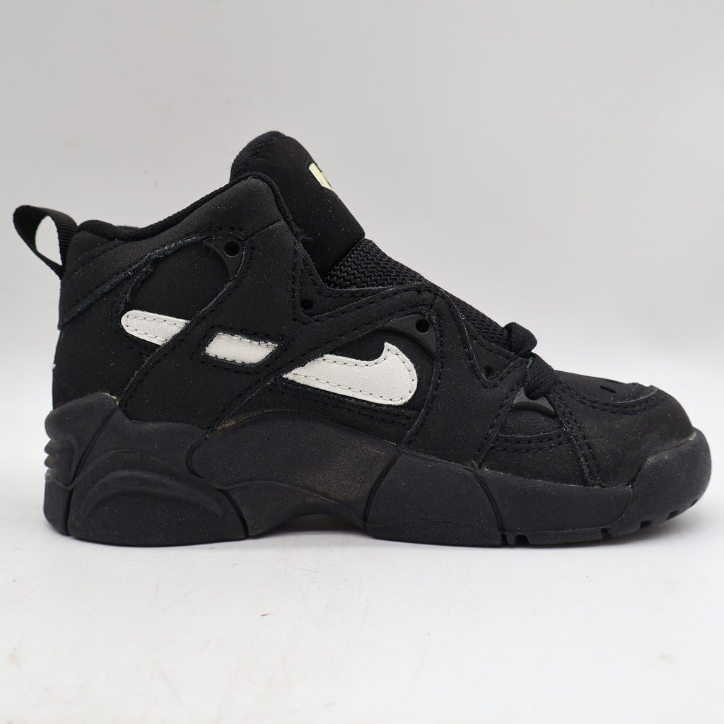 Nike Kid DVST8 BP Kids 12C Vintage 1995 Deadstock Black White Force Basketball Shoes