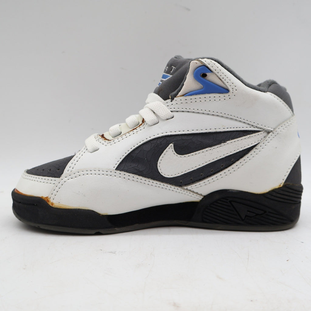 Nike Air Sonic Flight Mid Kids 2.5Y Vintage 1992 White Graphite Lake Blue Deadstock
