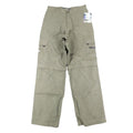 Lee Pipes Convertible Cargo Pants Boys 16R Vintage 90s Olive Nylon Wide Leg NWT