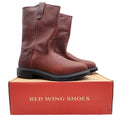 Red Wing 1132 Pecos Boots Mens 8 E Brown Leather Pull On Work Made In USA NIB
