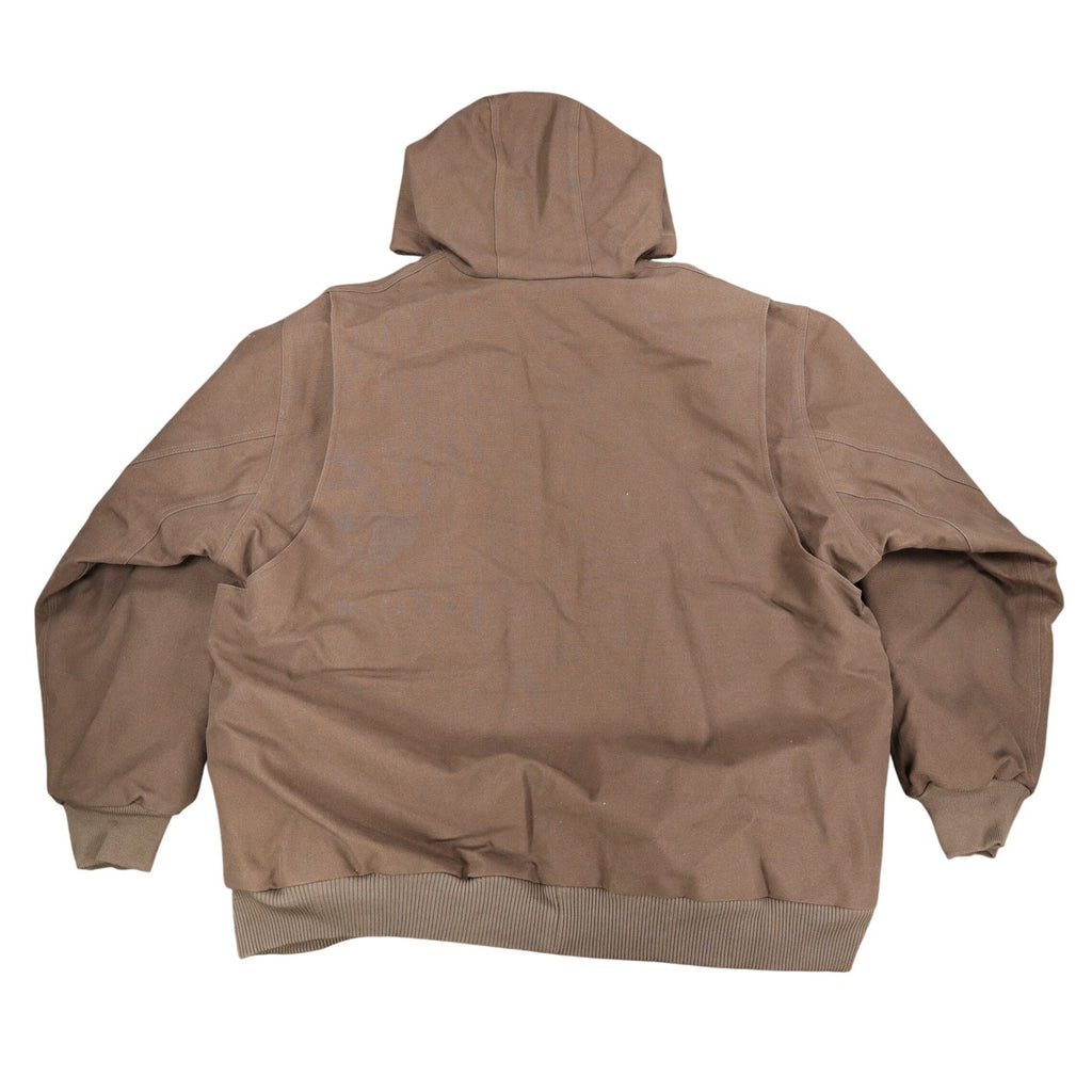 Rocky Tuff Insulated Hooded Jacket Mens 2XL Brown Waterproof Canvas Workwear New