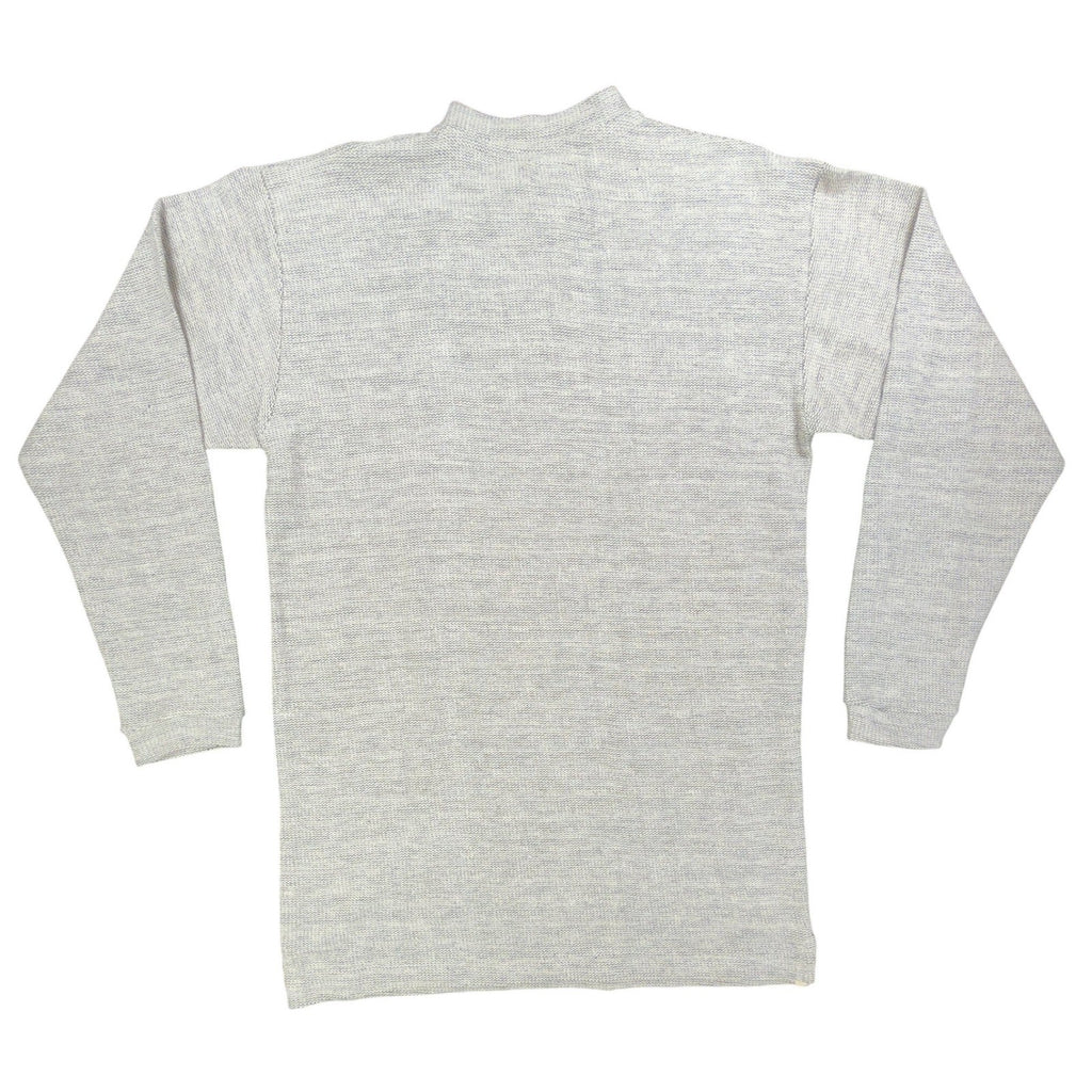 Ferruche Vintage 90s Henley Shirt Mens XL Gray Cotton Deadstock NWT
