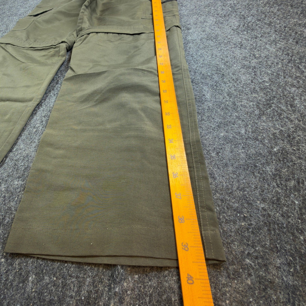 Lee Pipes Convertible Cargo Pants Boys 16R Vintage 90s Olive Nylon Wide Leg NWT