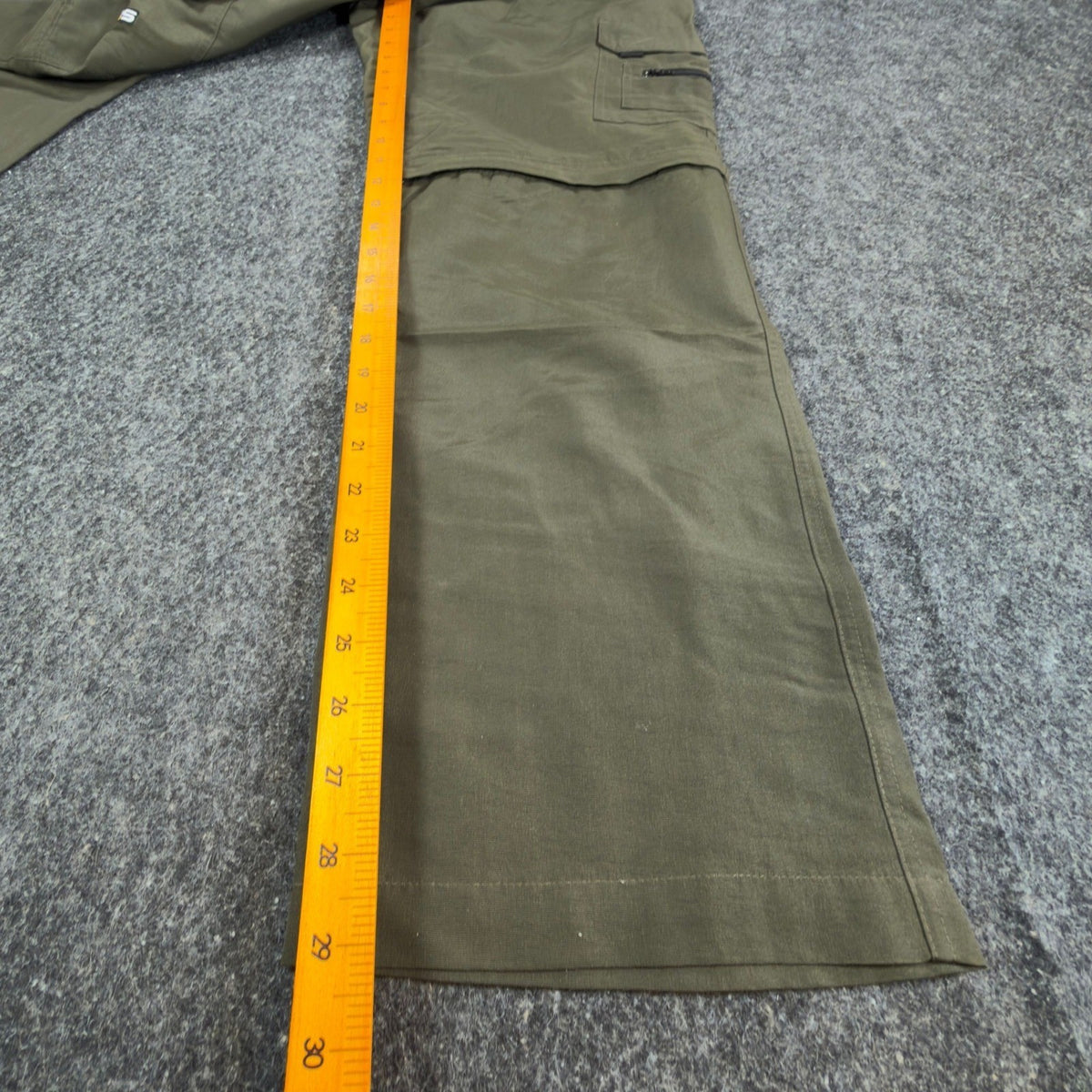 Lee Pipes Convertible Cargo Pants Boys 16R Vintage 90s Olive Nylon Wide Leg NWT