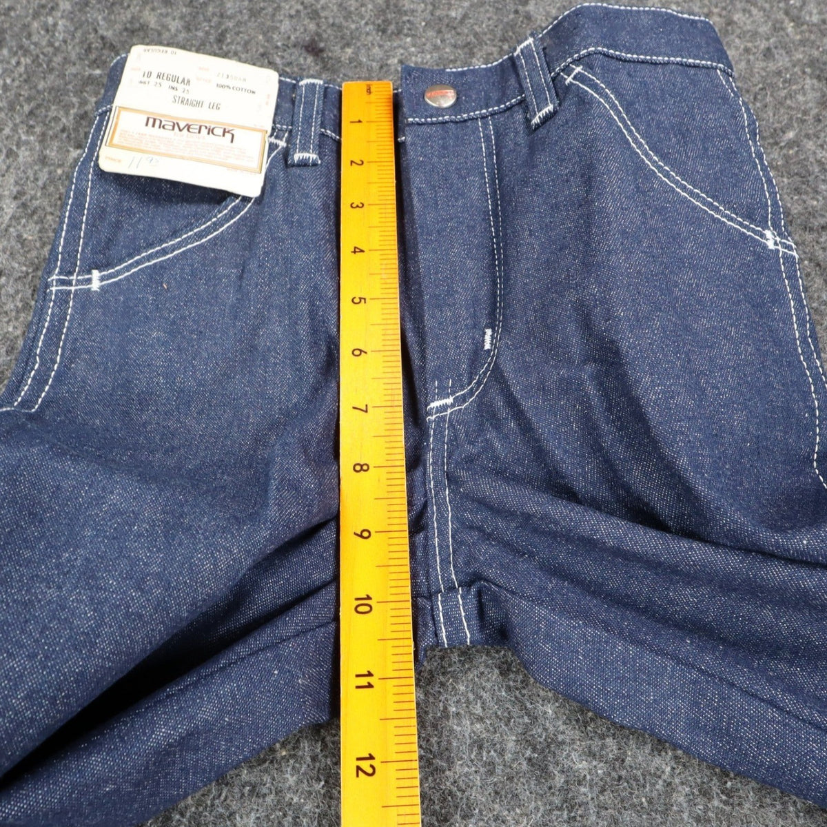 Maverick Jeans Boys 10 Regular Vintage Deadstock Blue Cotton Straight Leg USA