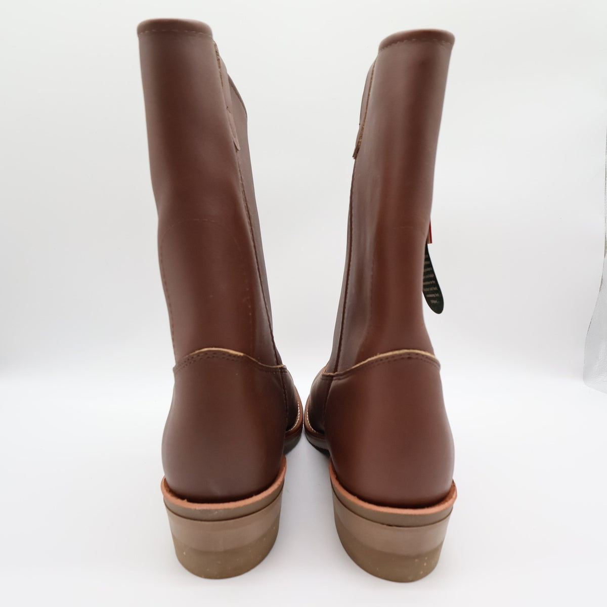 Double-H Ranch Wellington Mens 9.5 D Brown Leather Work Boots 2555 NWT USA
