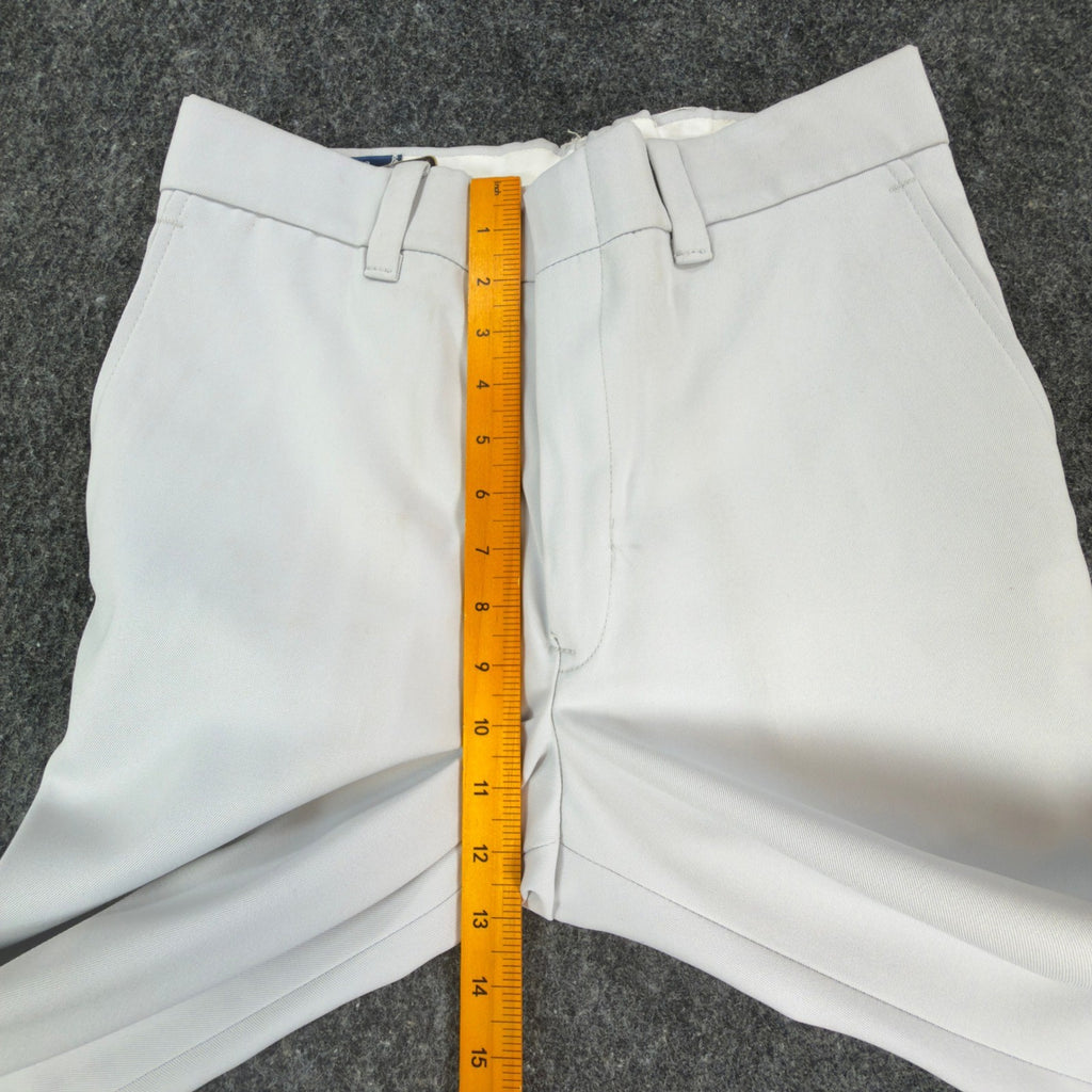 DeeCee Rappers Dress Flare Pants Mens 31x29 Vintage 70s Gray Dacron NWT