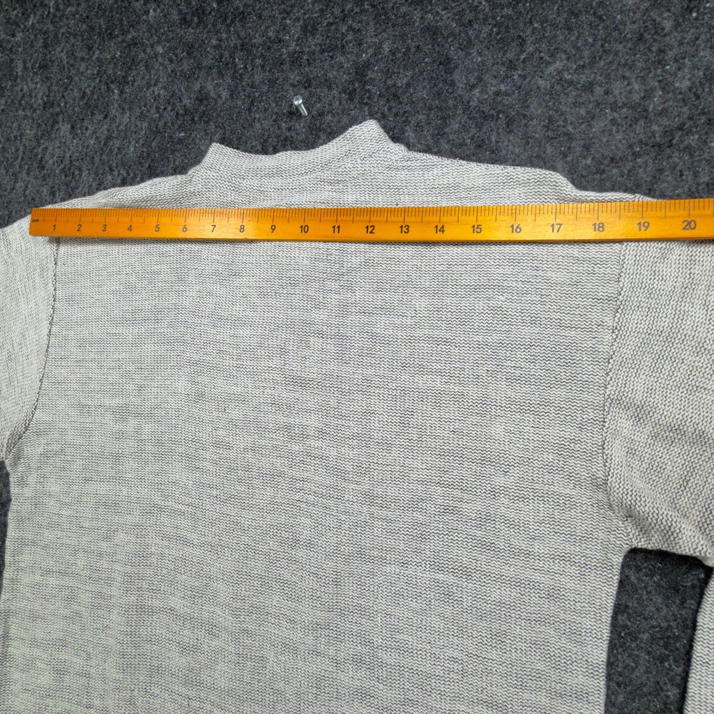 Ferruche Vintage 90s Henley Shirt Mens XL Gray Cotton Deadstock NWT