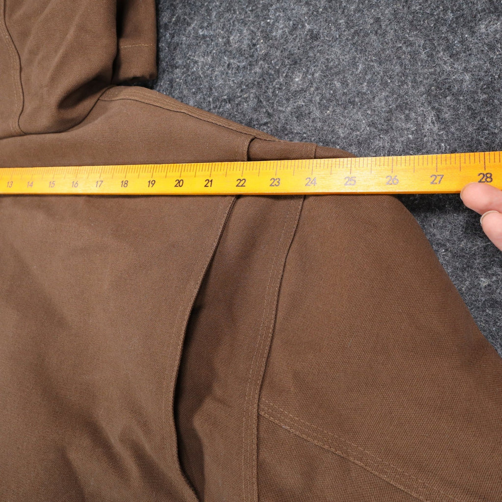 Rocky Tuff Insulated Hooded Jacket Mens 2XL Brown Waterproof Canvas Workwear New