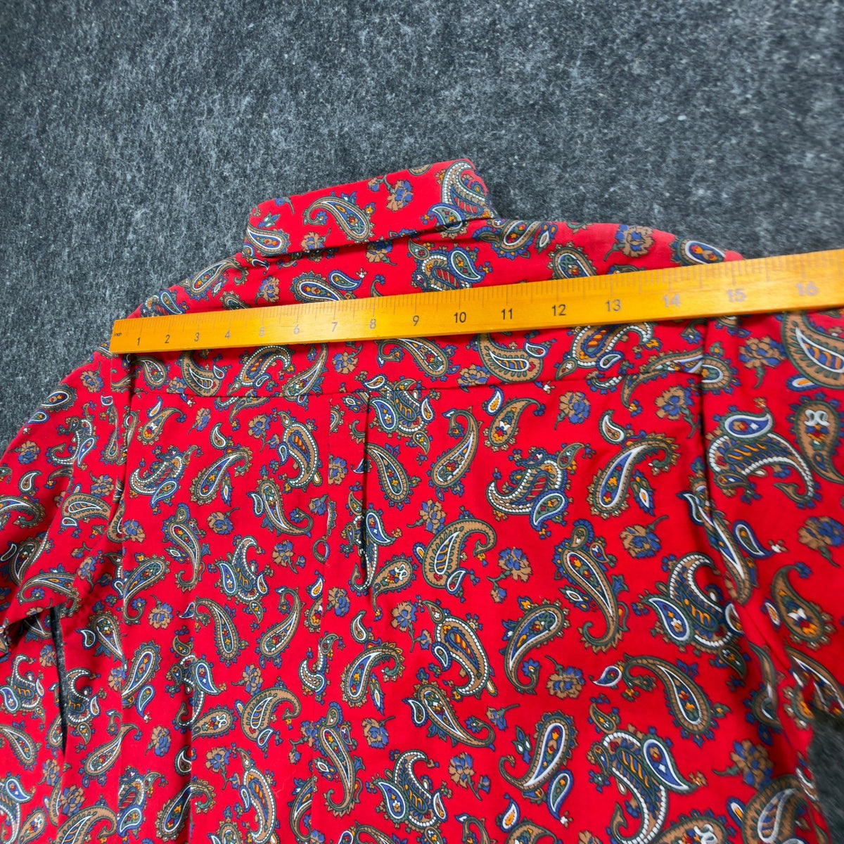 Jack Tar Paisley Shirt Boys Size 14 Vintage 80s Red Cotton Long Sleeve USA NWT