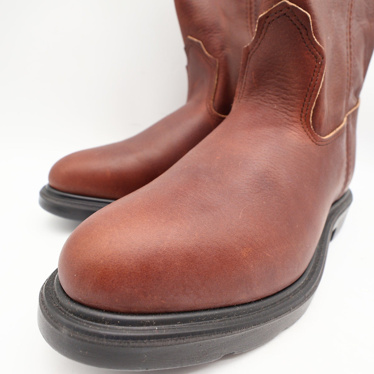 Red Wing 1132 Pecos Boots Mens 8 E Brown Leather Pull On Work Made In USA NIB