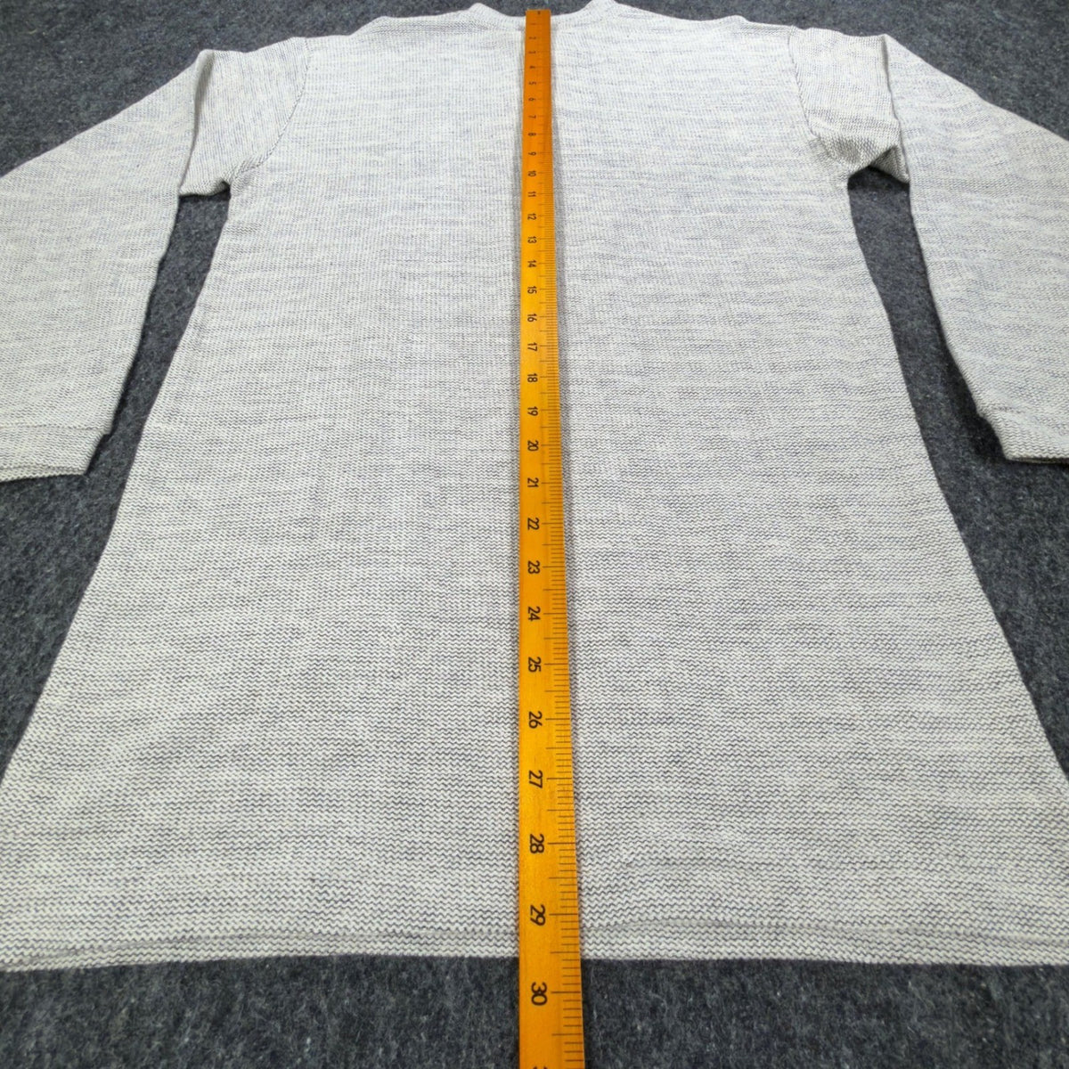 Ferruche Vintage 90s Henley Shirt Mens XL Gray Cotton Deadstock NWT