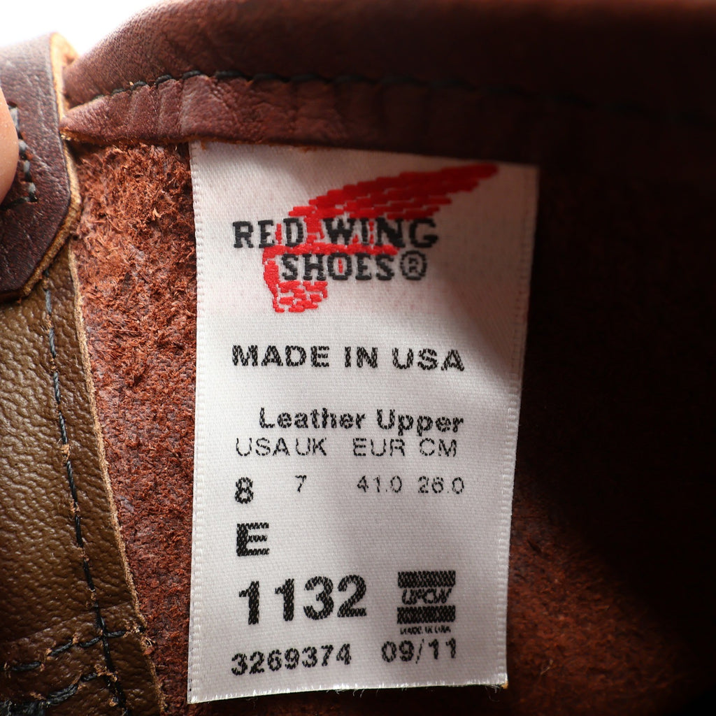 Red Wing 1132 Pecos Boots Mens 8 E Brown Leather Pull On Work Made In USA NIB