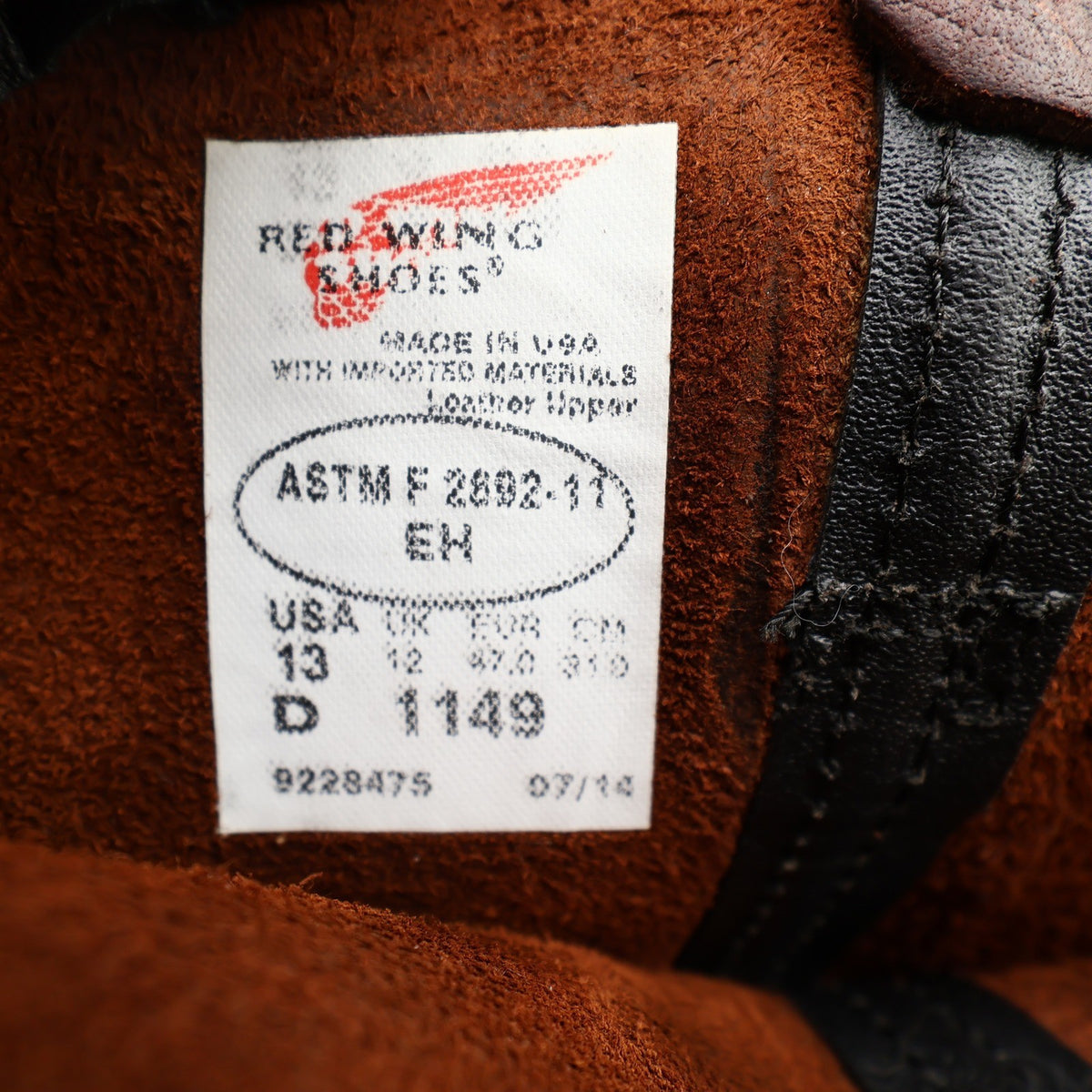 Red Wing 1149 Pecos DynaForce Work Boots Mens 13 D Brown Leather NIB