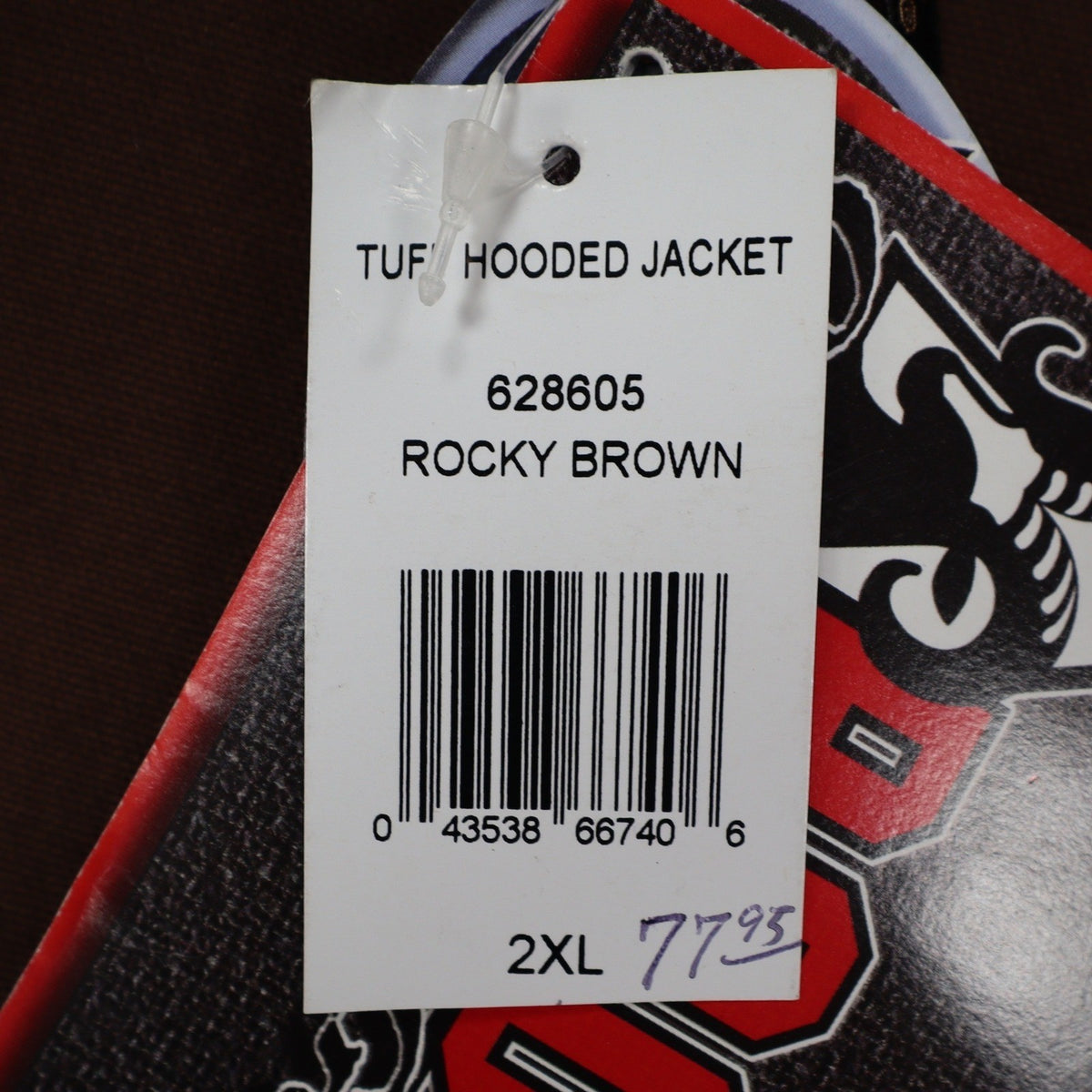Rocky Tuff Insulated Hooded Jacket Mens 2XL Brown Waterproof Canvas Workwear New