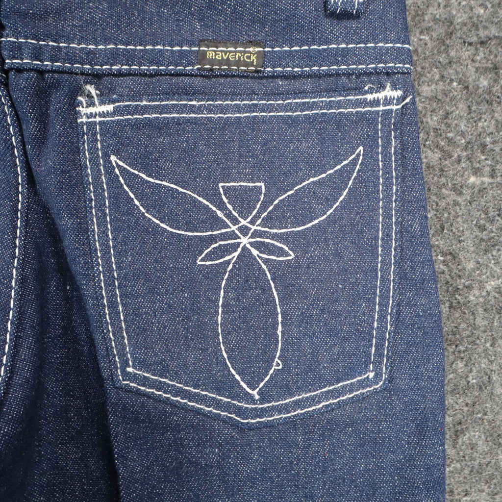 Maverick Jeans Boys 10 Regular Vintage Deadstock Blue Cotton Straight Leg USA