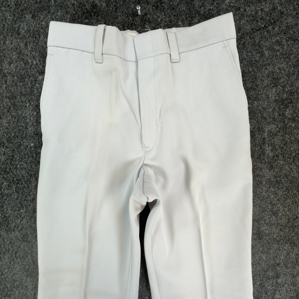 DeeCee Rappers Dress Flare Pants Mens 31x29 Vintage 70s Gray Dacron NWT