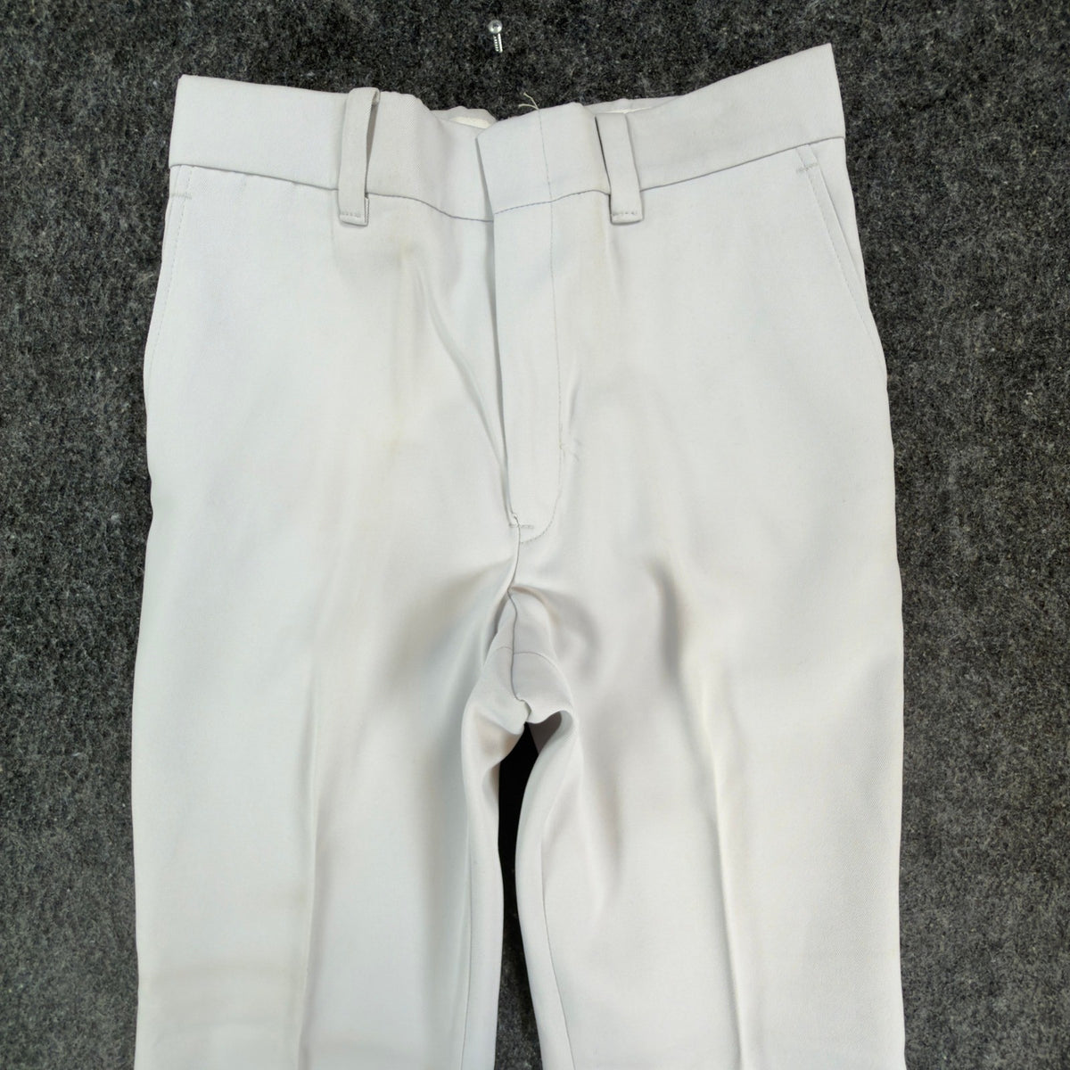 DeeCee Rappers Dress Flare Pants Mens 31x29 Vintage 70s Gray Dacron NWT