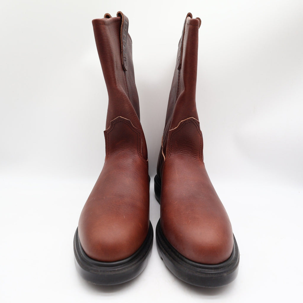 Red Wing 1132 Pecos Boots Mens 8 E Brown Leather Pull On Work Made In USA NIB