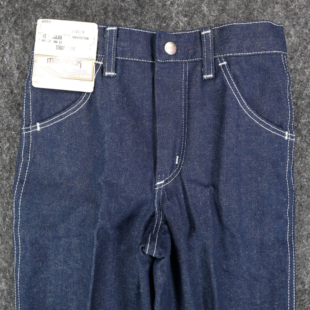 Maverick Jeans Boys 10 Regular Vintage Deadstock Blue Cotton Straight Leg USA