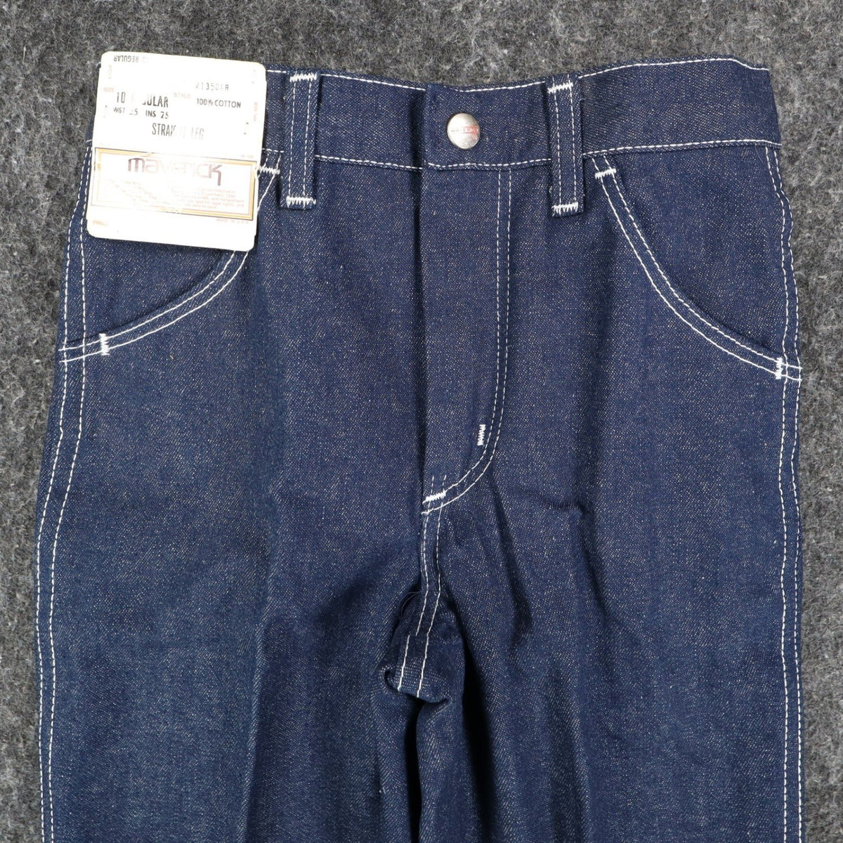 Maverick Jeans Boys 10 Regular Vintage Deadstock Blue Cotton Straight Leg USA