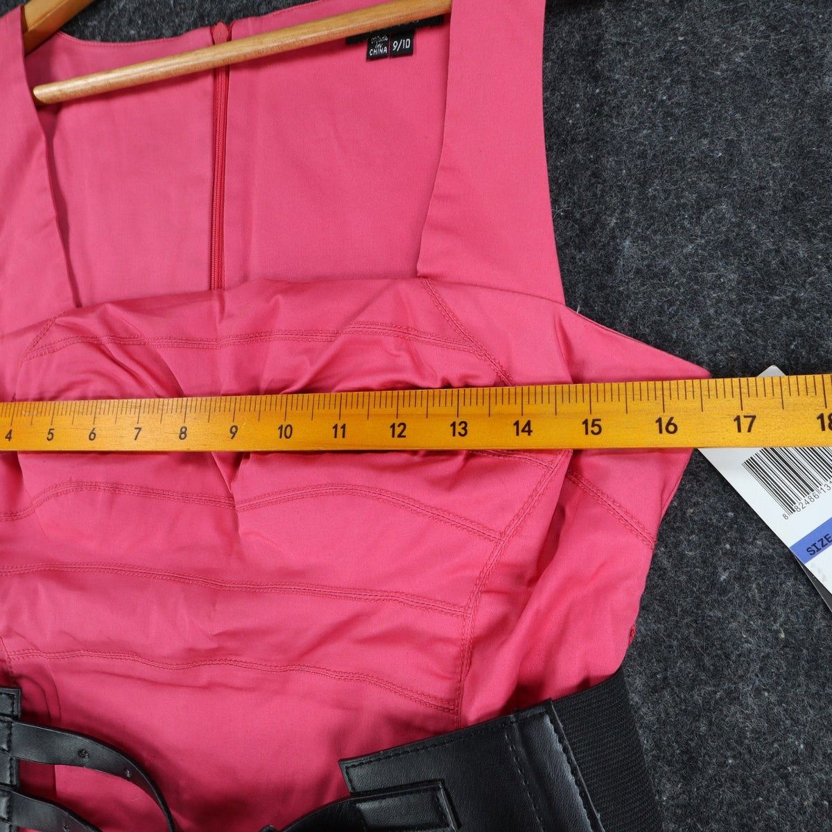 XOXO Sheath Dress Womens 9/10 Pink Cotton Stretch Belted Block Party 5897CBN5 - take2supply