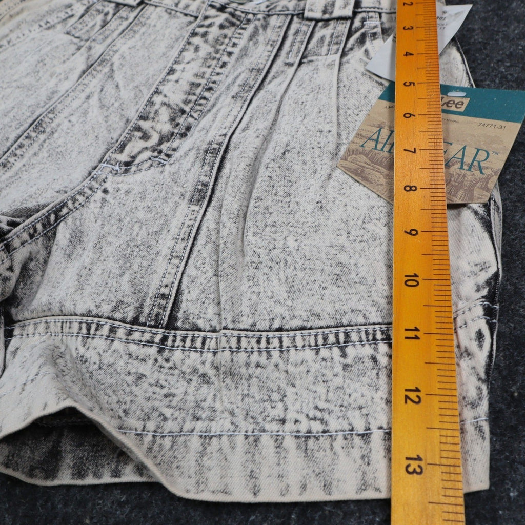 Lee Trekker Shorts Boys 10 Vintage 80s Acid Wash Black Cotton Air Gear NWT 24w - take2supply
