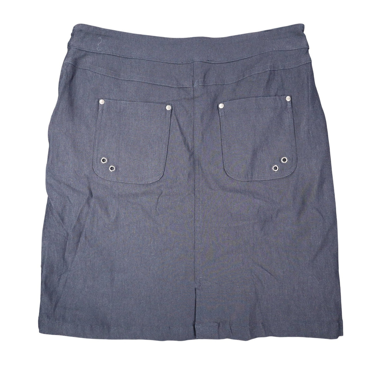 Zo & Co. Skirt Women 6 Navy Blue Braided Trim Utility Pocket Rayon Blend C1-905 - take2supply