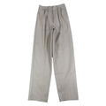 Vintage 90s High Rise Pleated Trousers Womens 11/12 Beige Wide Leg Made in USA - take2supply
