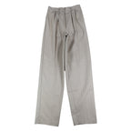 Vintage 90s High Rise Pleated Trousers Womens 11/12 Beige Wide Leg Made in USA - take2supply