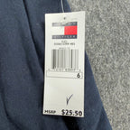 Tommy Hilfiger Y2K Pleated Chino Shorts Kids 6 Navy Blue Cotton NWT - take2supply
