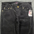 TAKARA Y2K Flare Pants Womens 9 Black Cotton Blend NWT C711 - take2supply