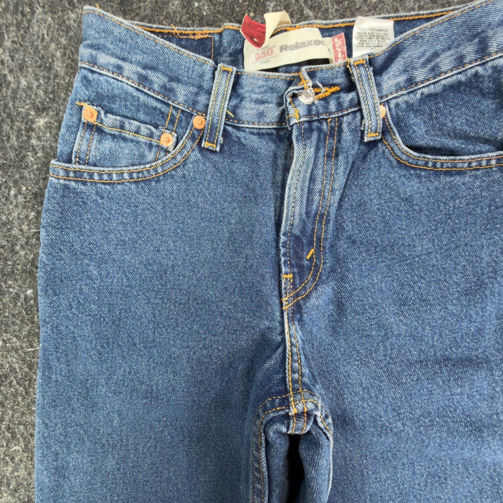 Levi's 550 Boys 14 Slim Medium Wash Cotton Relaxed Fit Vintage Y2K NWT - take2supply