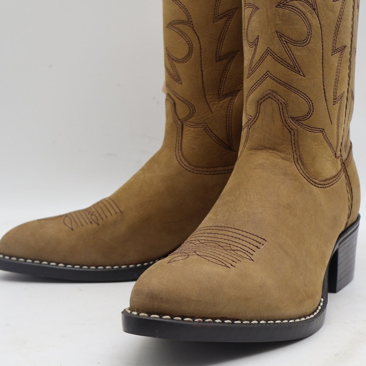 Laredo Western Boots Kids 4.5 D Vintage Tan Leather Deadstock 28-2240 - take2supply