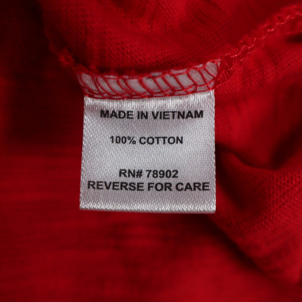 Erin London Womens L Red Cotton Hooded Pullover 3/4 Sleeve Top NWT - take2supply