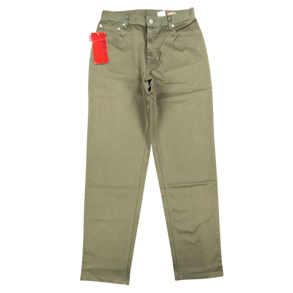 Levi's Y2K 550 Relaxed Tapered Jeans Womens 12 Olive Green NWT Stretch Deadstock - take2supply