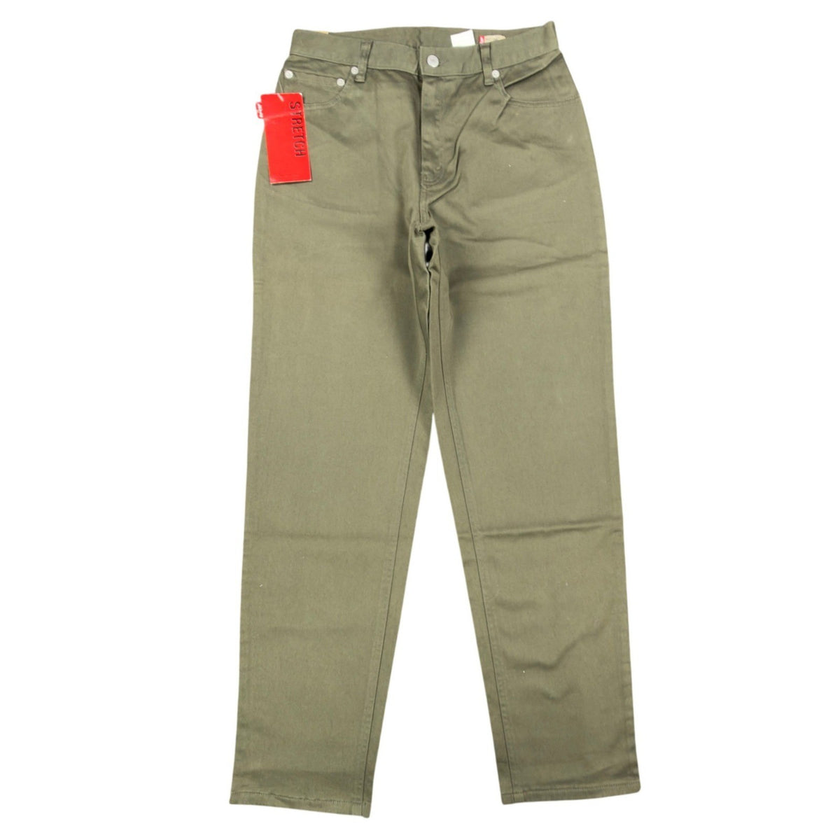 Levi's Y2K 550 Relaxed Tapered Jeans Womens 12 Olive Green NWT Stretch Deadstock - take2supply