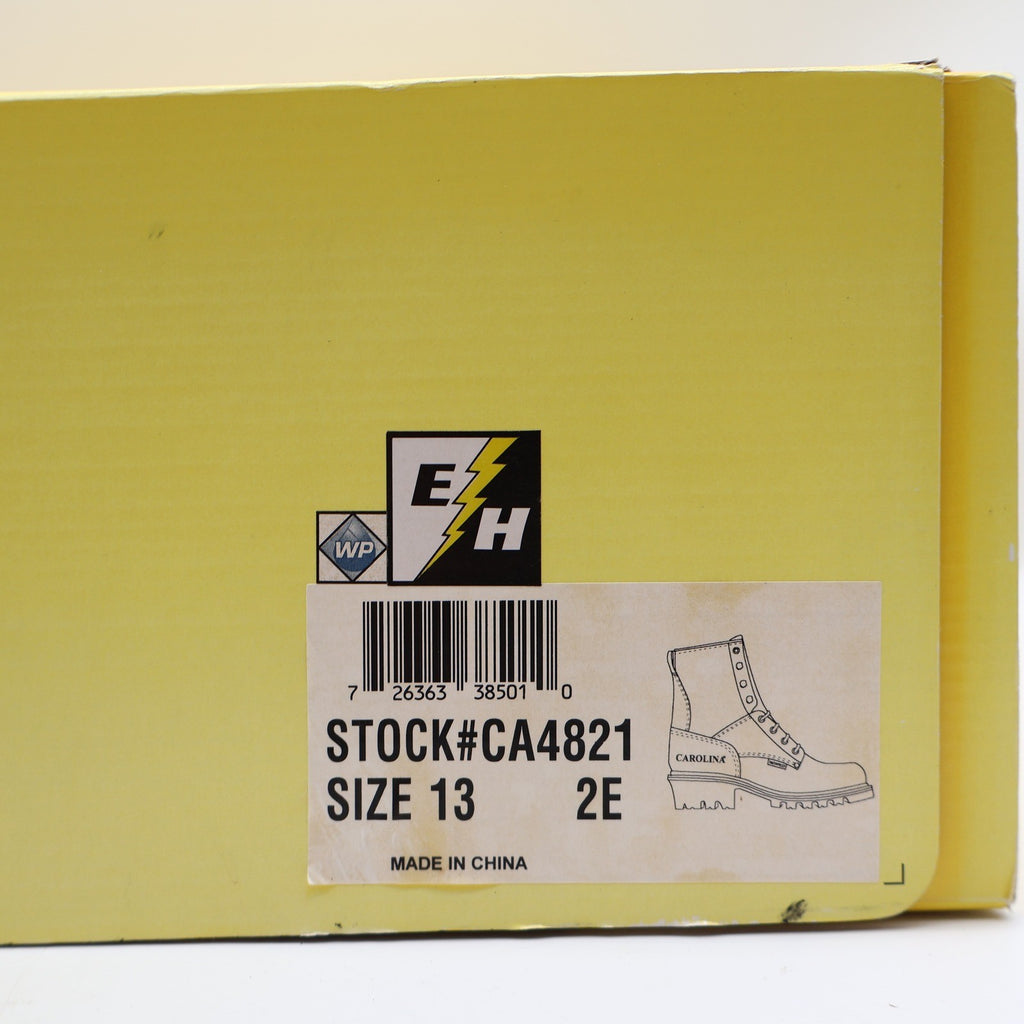 Carolina Logger Work Boots Mens 13 2E Brown Leather Waterproof EH CA4821 600g - take2supply