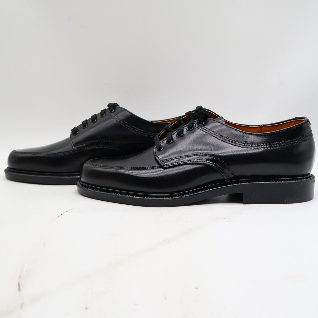 Sandy McGee Moc Toe Derby Shoes Mens 10 Vintage Black Leather Deadstock 475 - take2supply