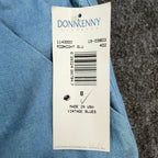 Donnkenny Vintage 90s Shorts Womens 8 Blue Elastic Waist Drawstring NWT - take2supply
