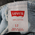 Levi's 917 Shorts Womens 12 Vintage 90s Light Wash Denim Made in USA Deadstock - take2supply