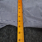 Southern Lady Pants Womens 14 Navy White Gingham Cotton Stretch Side Zip NWT NOS - take2supply