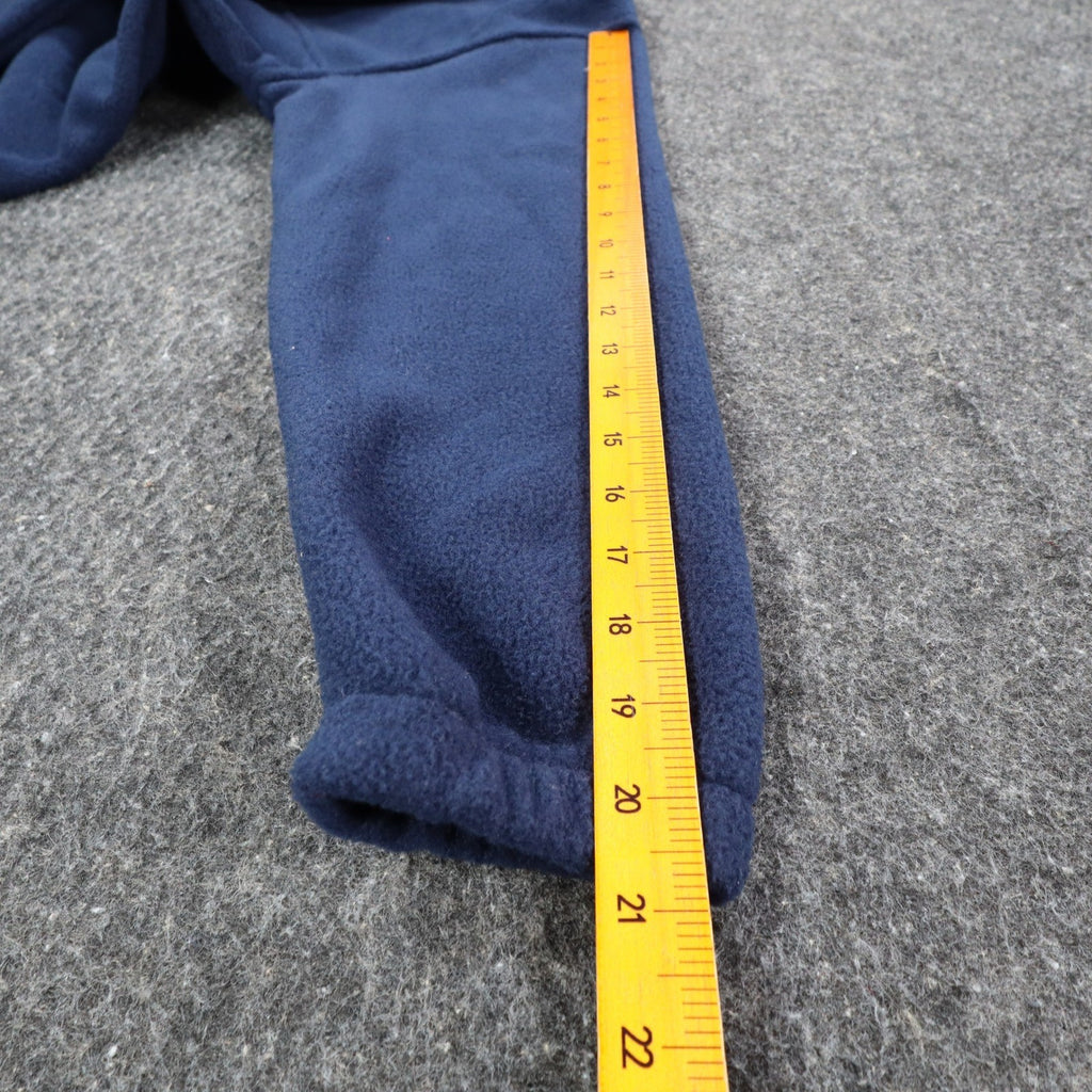 Cotz Fashions Fleece Pullover Small Navy Blue Y2K Quarter Zip Drawstring 7718 - take2supply